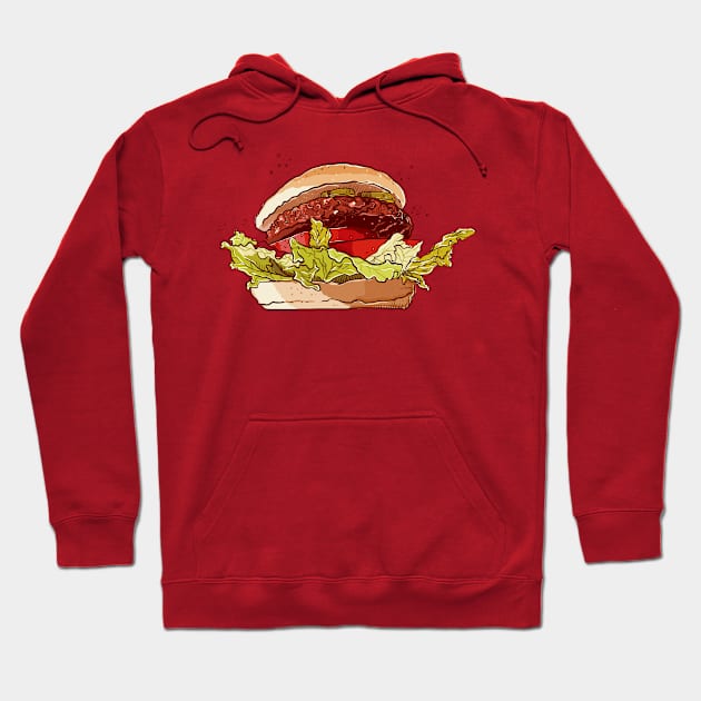 Appetizing burgers Hoodie by Mulyadi Walet